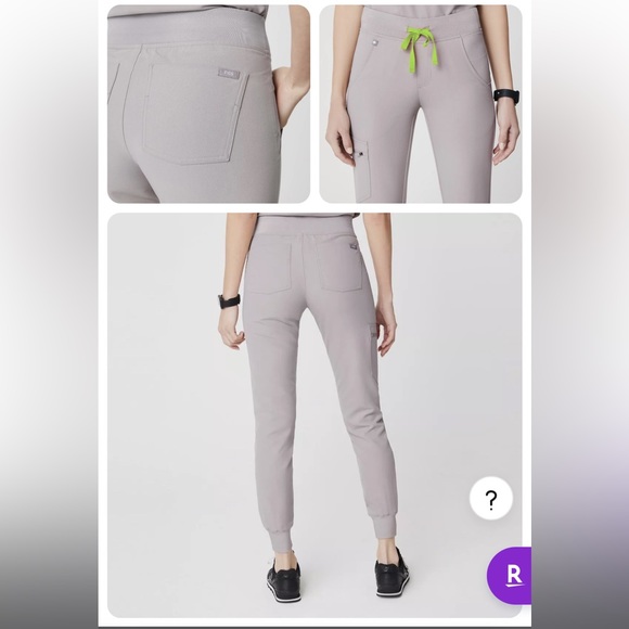 Figs slate scrubs set (top and bottom) - Picture 3 of 8